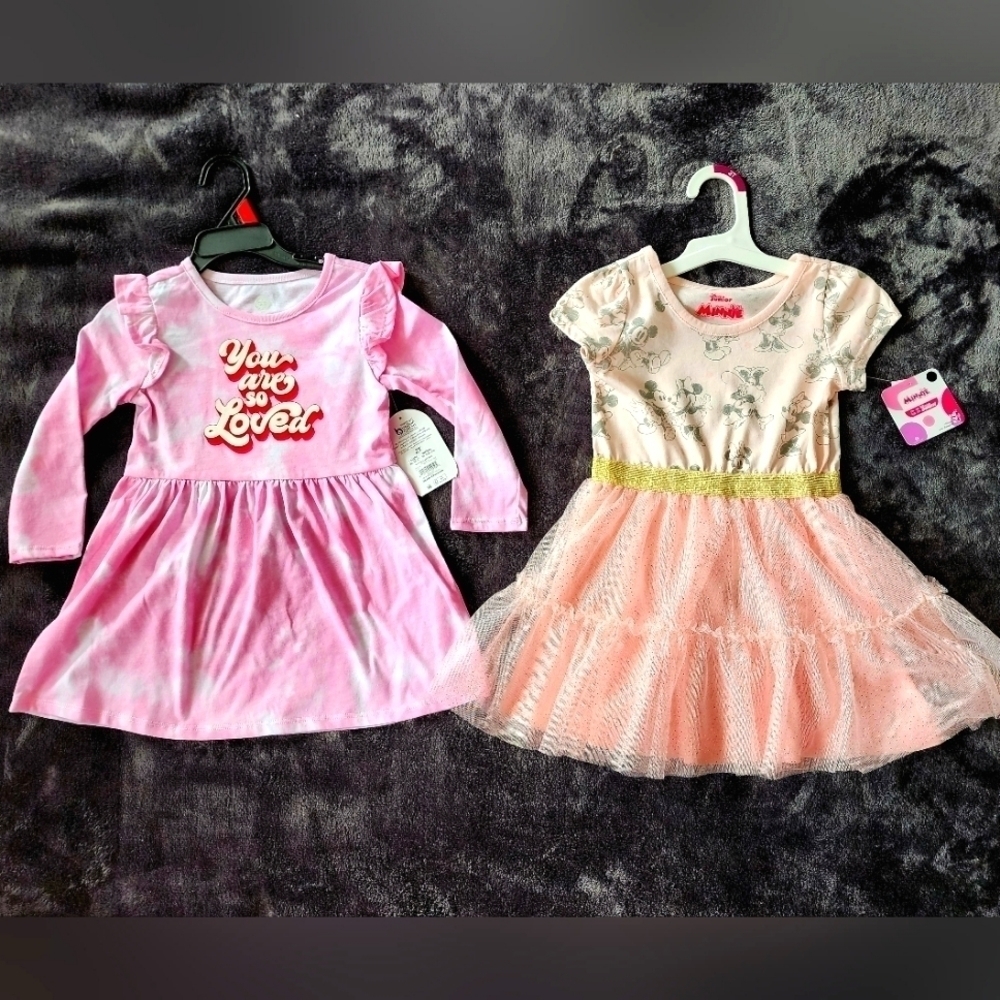 New toddler girl Valentine's day/ Easter/ spring/ summer Dress bundle, 12m - 5t
